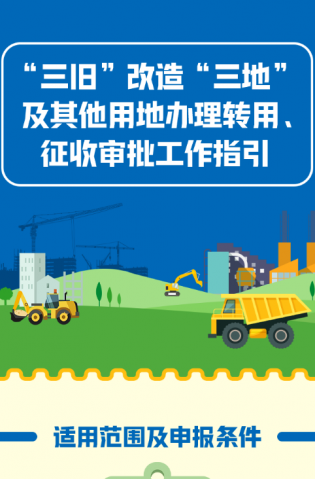 “三舊”改造“三地”及其他用地辦理轉(zhuǎn)用、征收審批工作指引